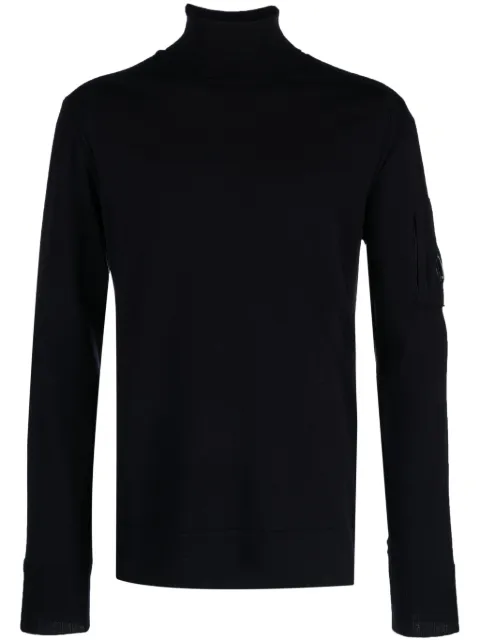 C.P. Company Lens-detail roll-neck jumper