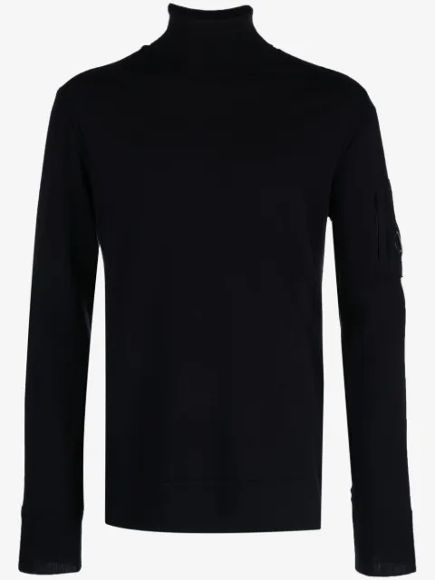 C.P. Company Lens-detail roll-neck jumper