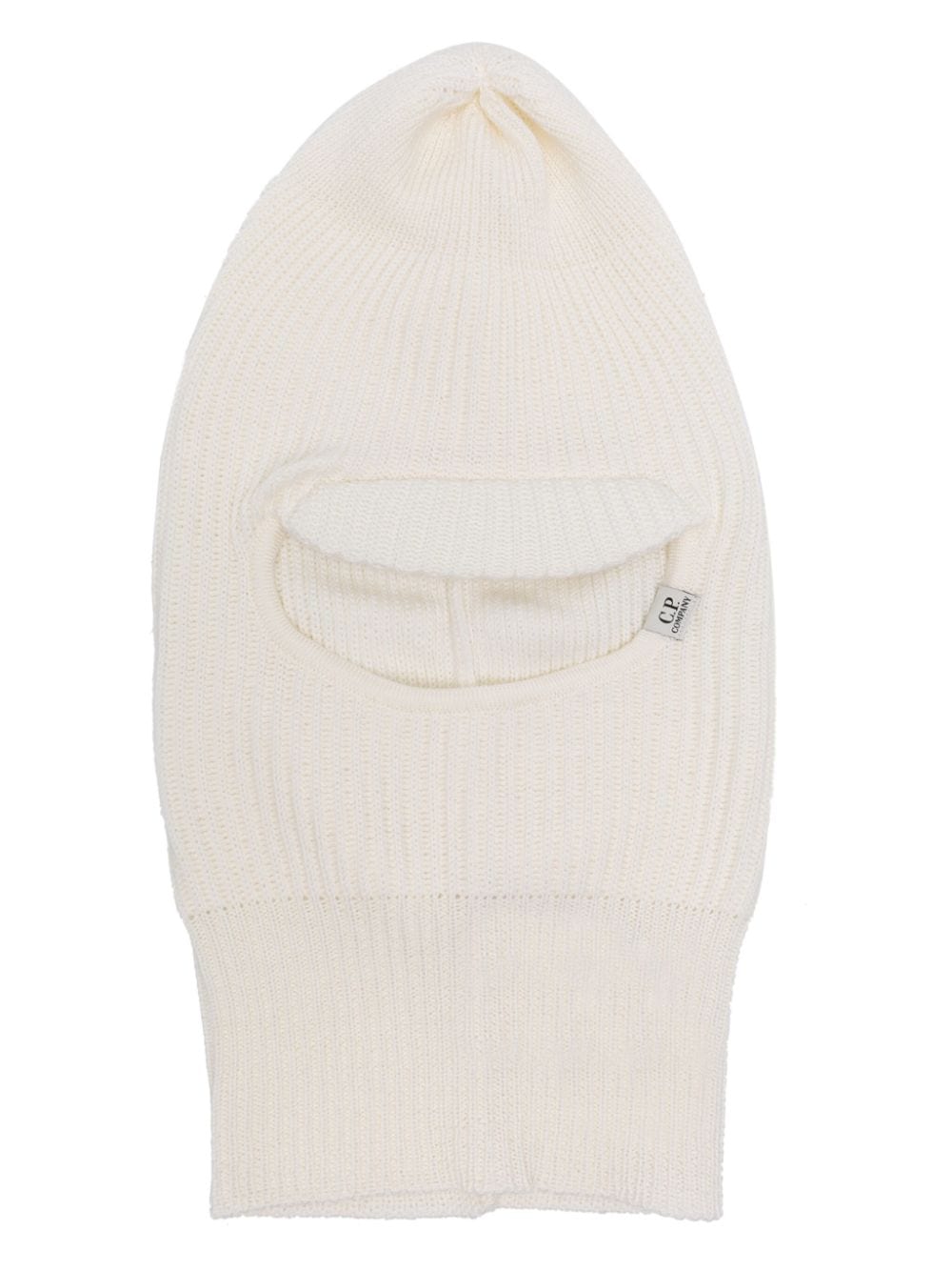 C.p. Company Ribbed-knit Wool Balaclava In White