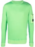 C.P. Company Lens-detail knit wool sweatshirt - Green