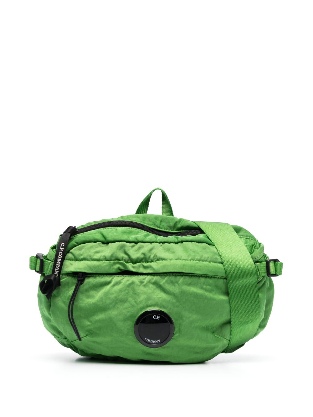C.P. Company Nylon B Lens-detail crinkled belt bag - Green