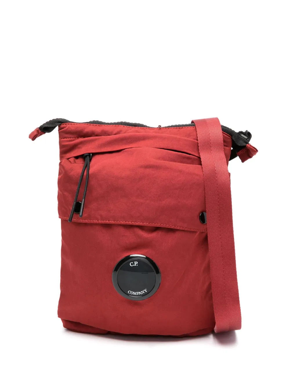 C.p. Company Lens-detail Messenger Bag In Red