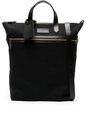 LARGE Mens Womens Ralph Lauren Polo Tote Canvas Black Bag Gift