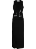 Christopher Esber Semblance tulle-trim ruched dress - Black