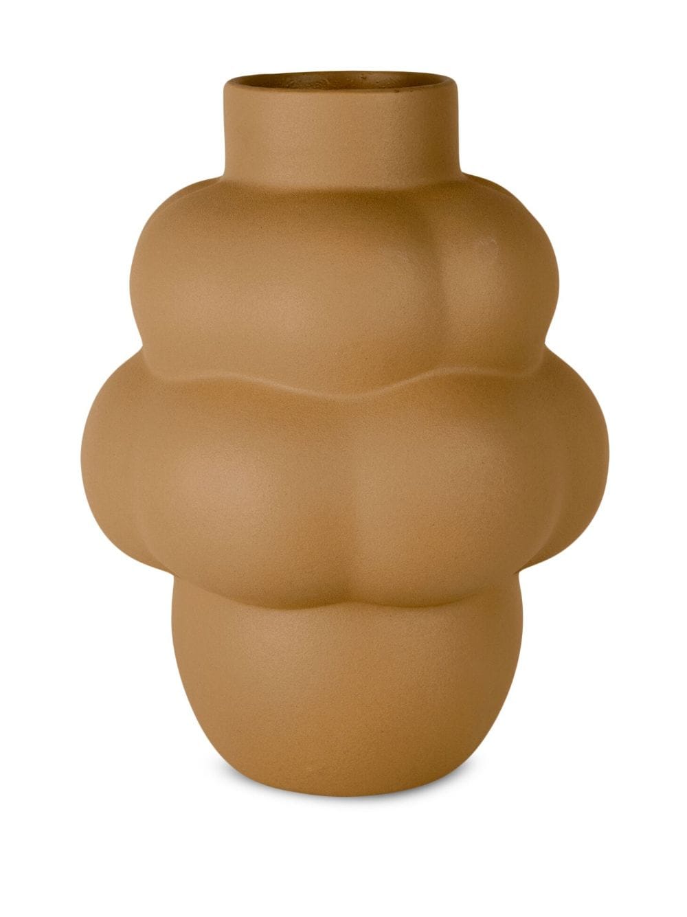 Shop Louise Roe Balloon 04 Ceramic Vase (22cm) In Neutrals