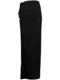 GAUGE81 Hania draped maxi skirt - Black