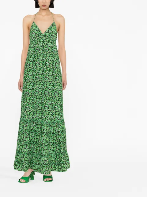 ROTATE BIRGER CHRISTENSEN floral-print halterneck maxi dress 7003232766 - 1