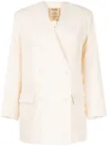 Uma Wang cotton double-breasted blazer - White