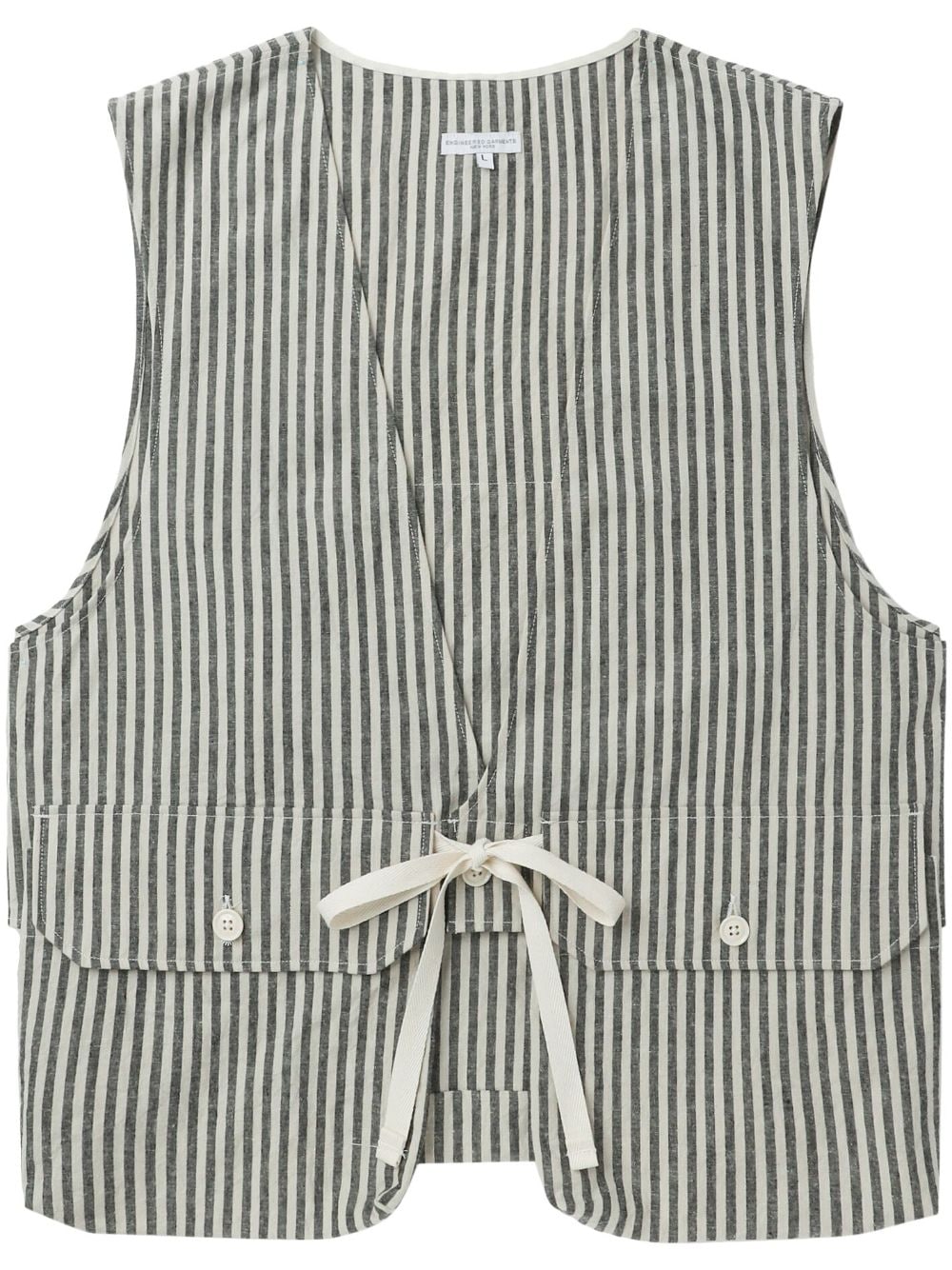 Engineered Garments striped sleeveless vest