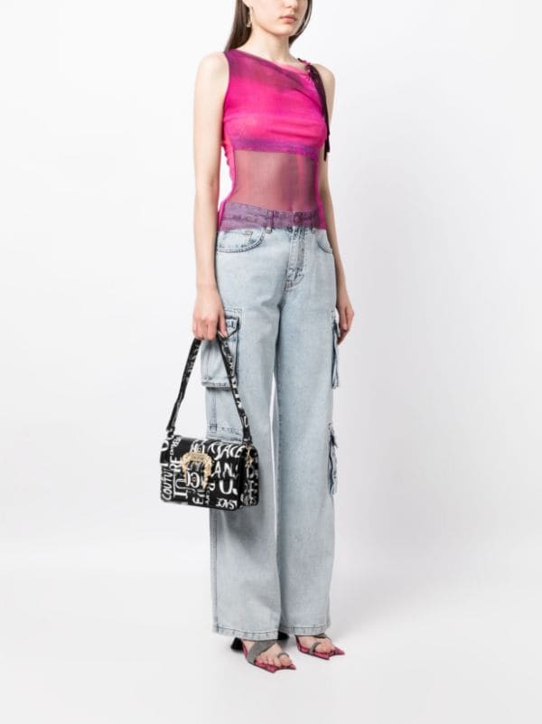 Versace Jeans Couture logo-print Flared Jeans - Farfetch