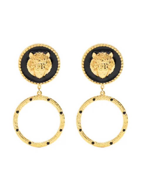 Natia X Lako Lion polished-finish earrings