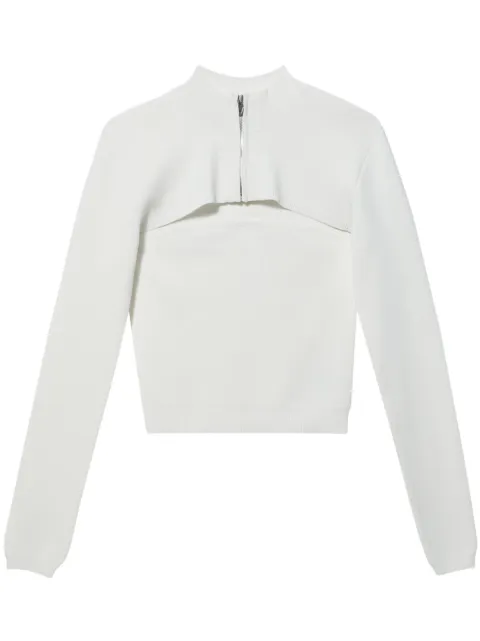 Juun.J high-neck zipped jumper