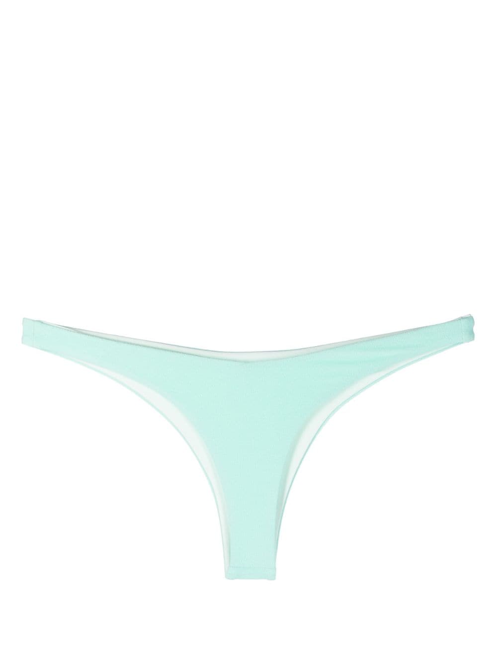 Image 1 of JADE Swim terry cloth-effect bikini bottoms
