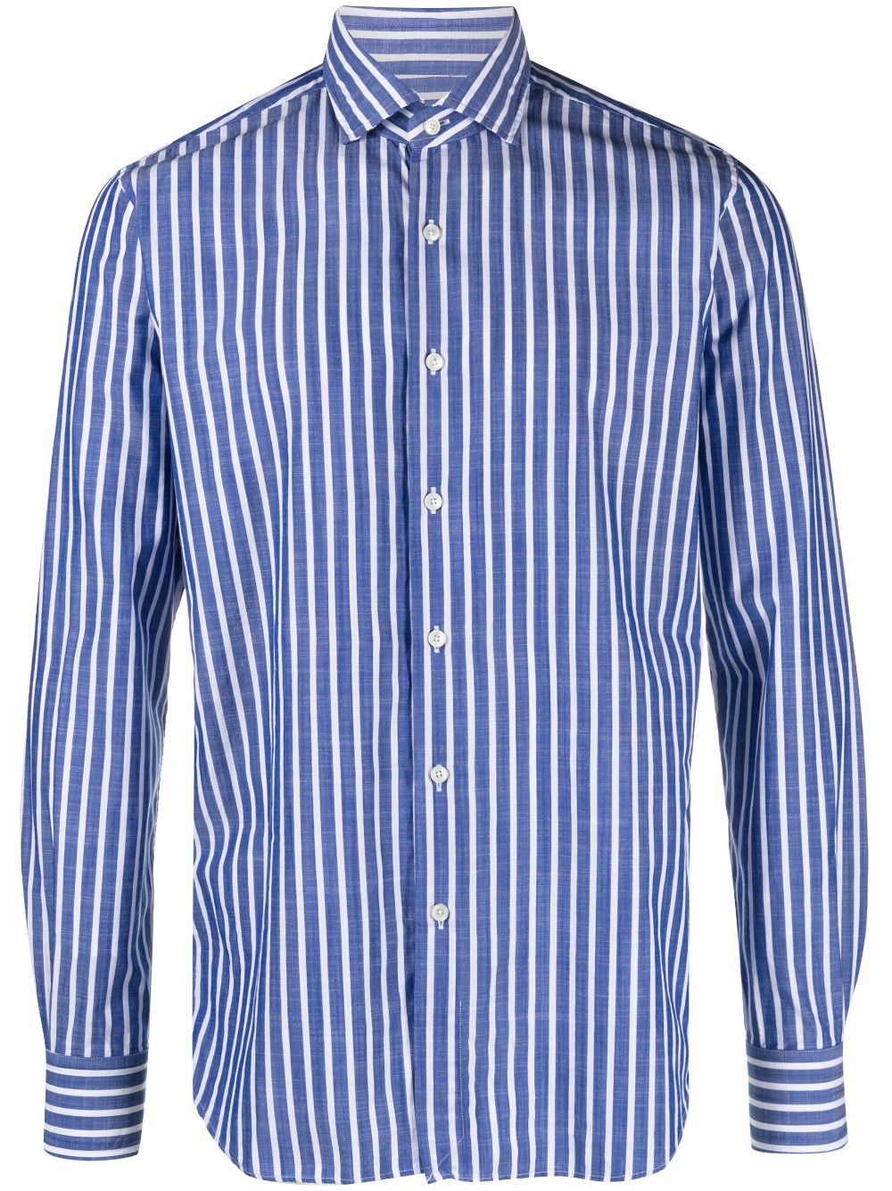 striped long-sleeve cotton shirt