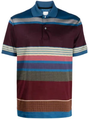 Prada striped polo shirt red sale