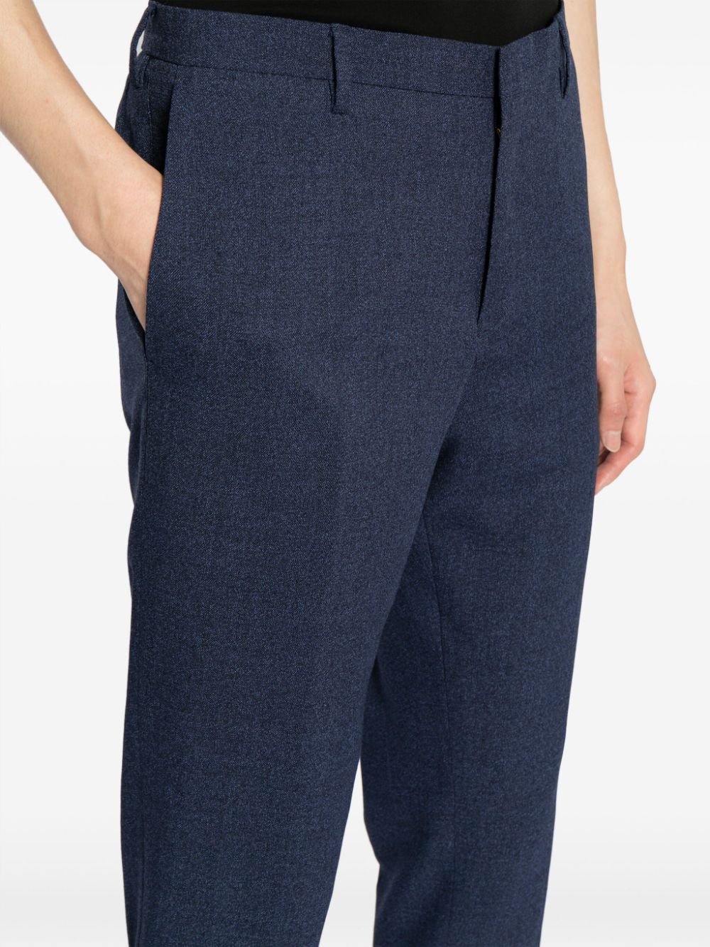Shop Paul Smith Slim-cut Wool Trousers In Blue