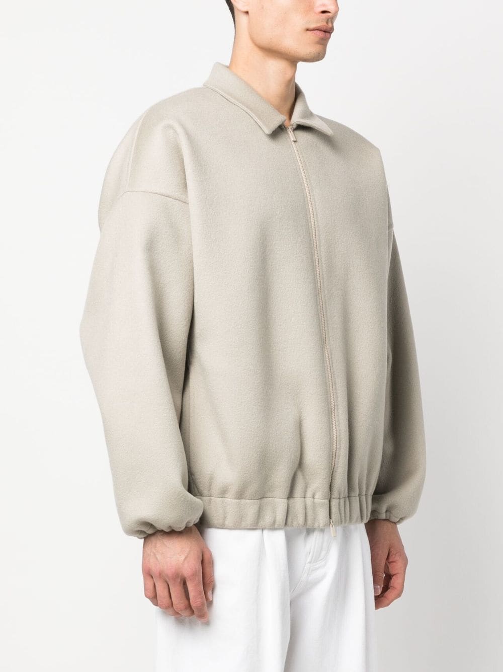 Shop Fear Of God Wool-cashmere Shirt Jacket In Neutrals