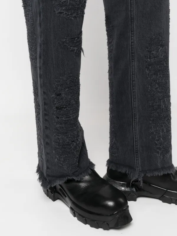 1017 ALYX 9SM straight-leg distressed-finish Jeans | Black