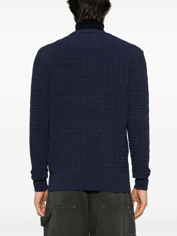 Givenchy 4G patterned-knit Jumper | Blue | FARFETCH JO
