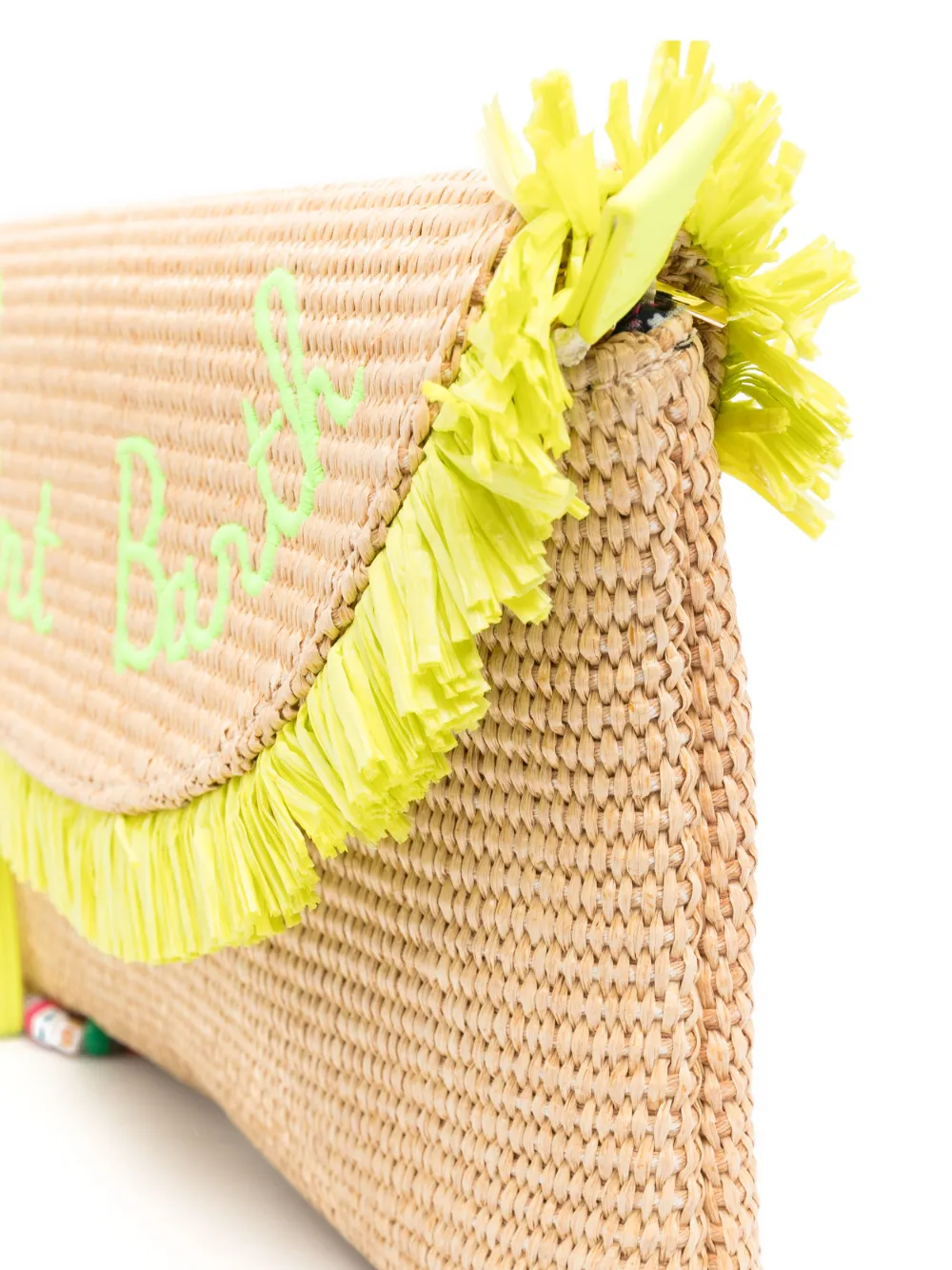 MC2 Saint Barth Kids straw clutch bag - Beige