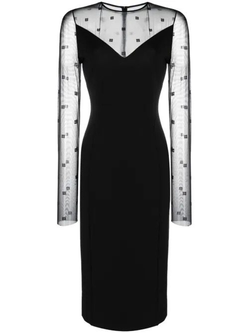 Robe courte à logo en jacquard - Givenchy - Modalova