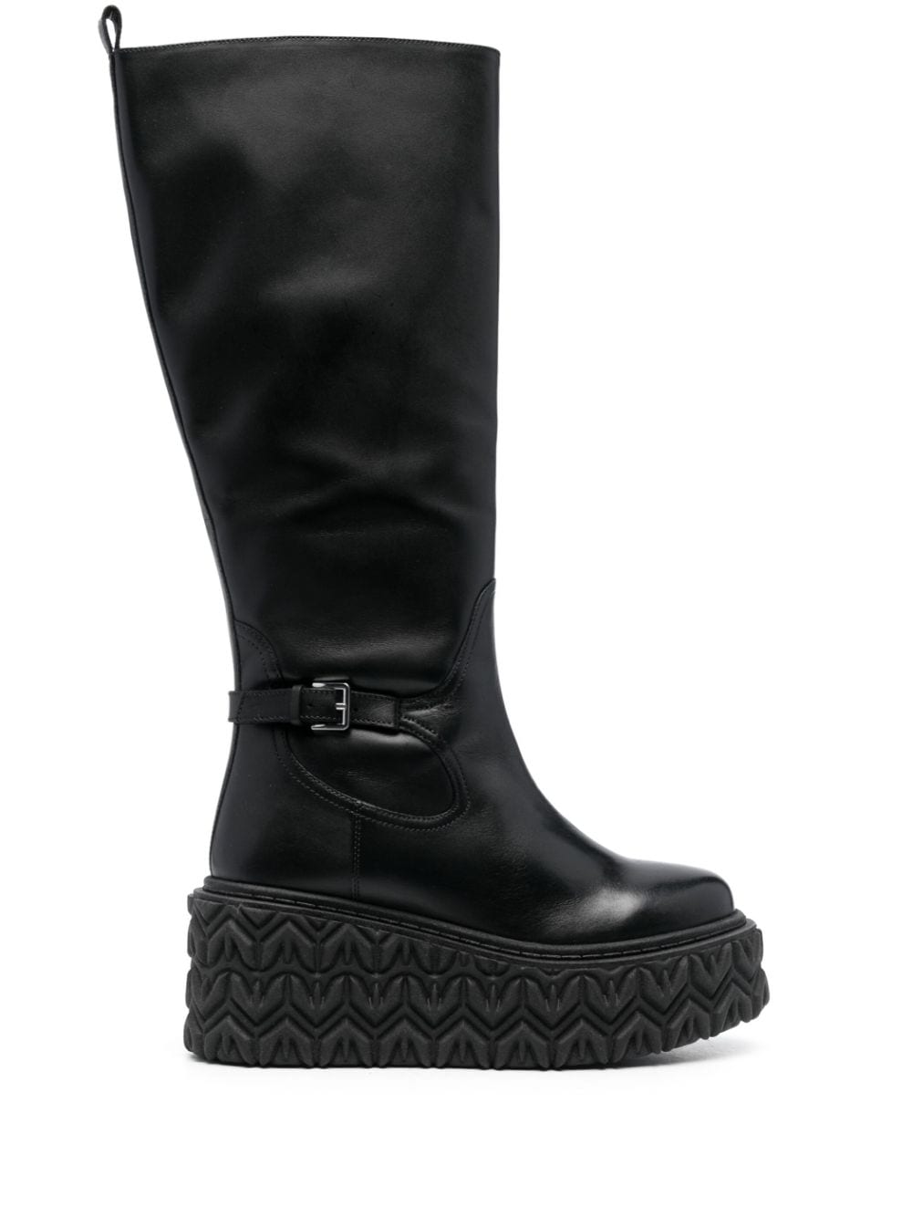 Patrizia Pepe 80mm logo-embossed sole boots - Black