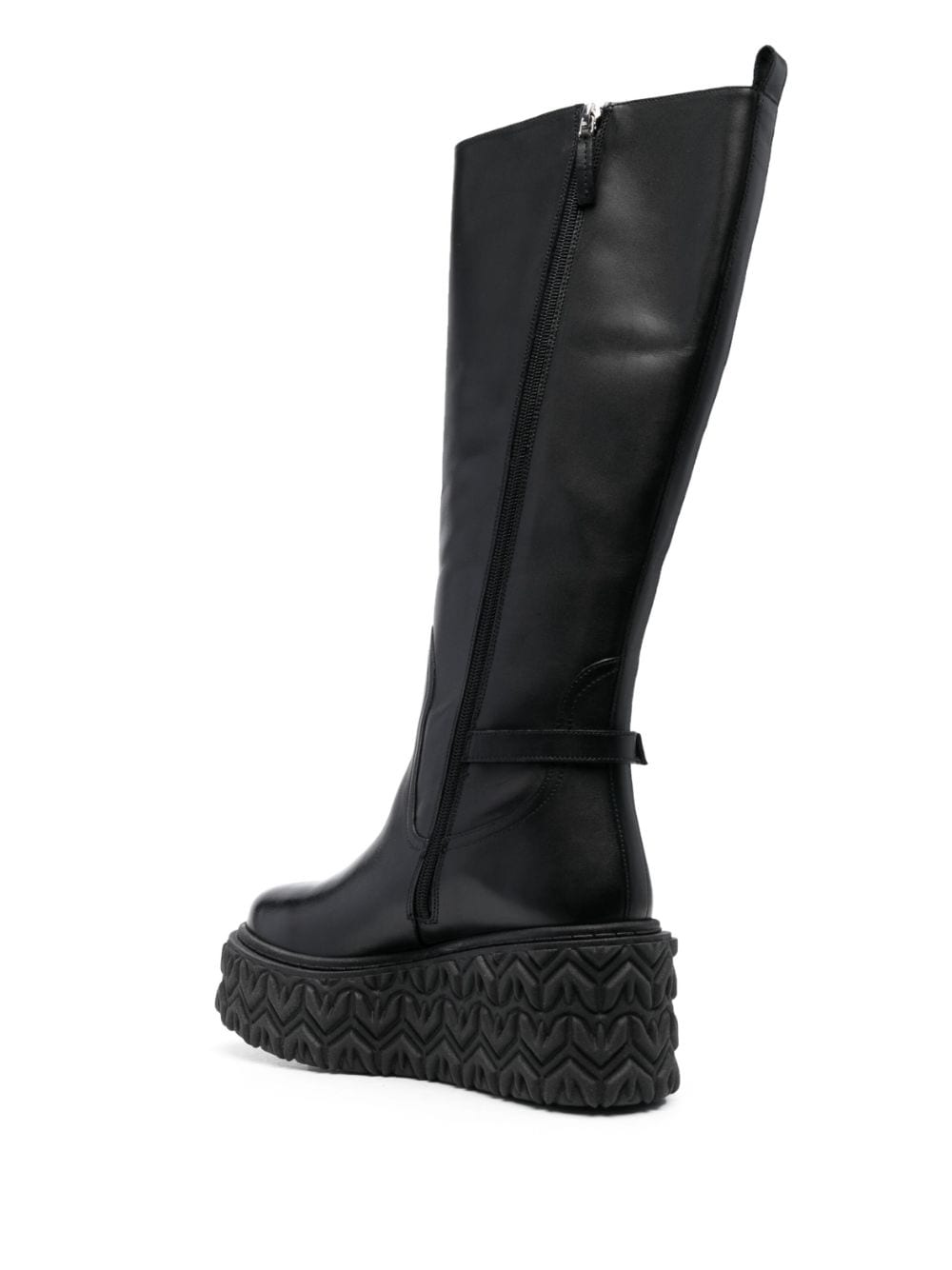 Shop Patrizia Pepe 80mm Logo-embossed Sole Boots In Black