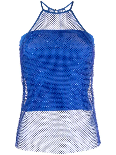 Patrizia Pepe rhinestone-embellished sleeveless top
