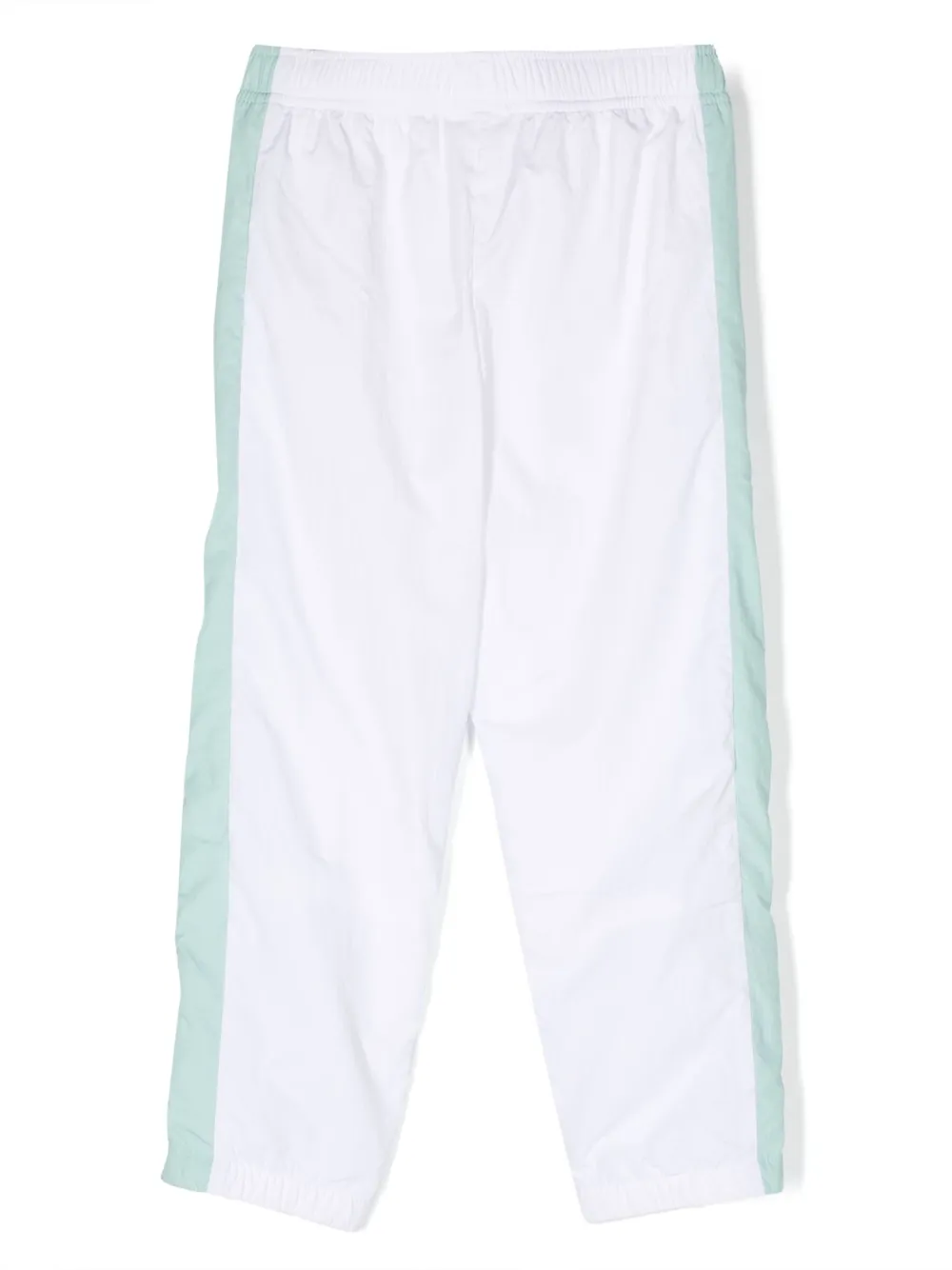 Lacoste Kids logo-patch waterproof track pants - Wit
