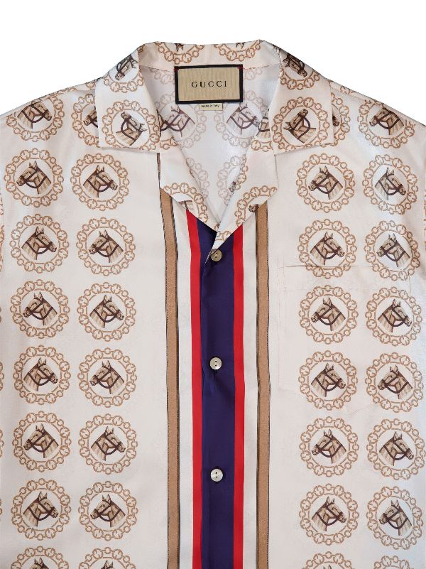 Gucci graphic-print Silk Shirt - Farfetch