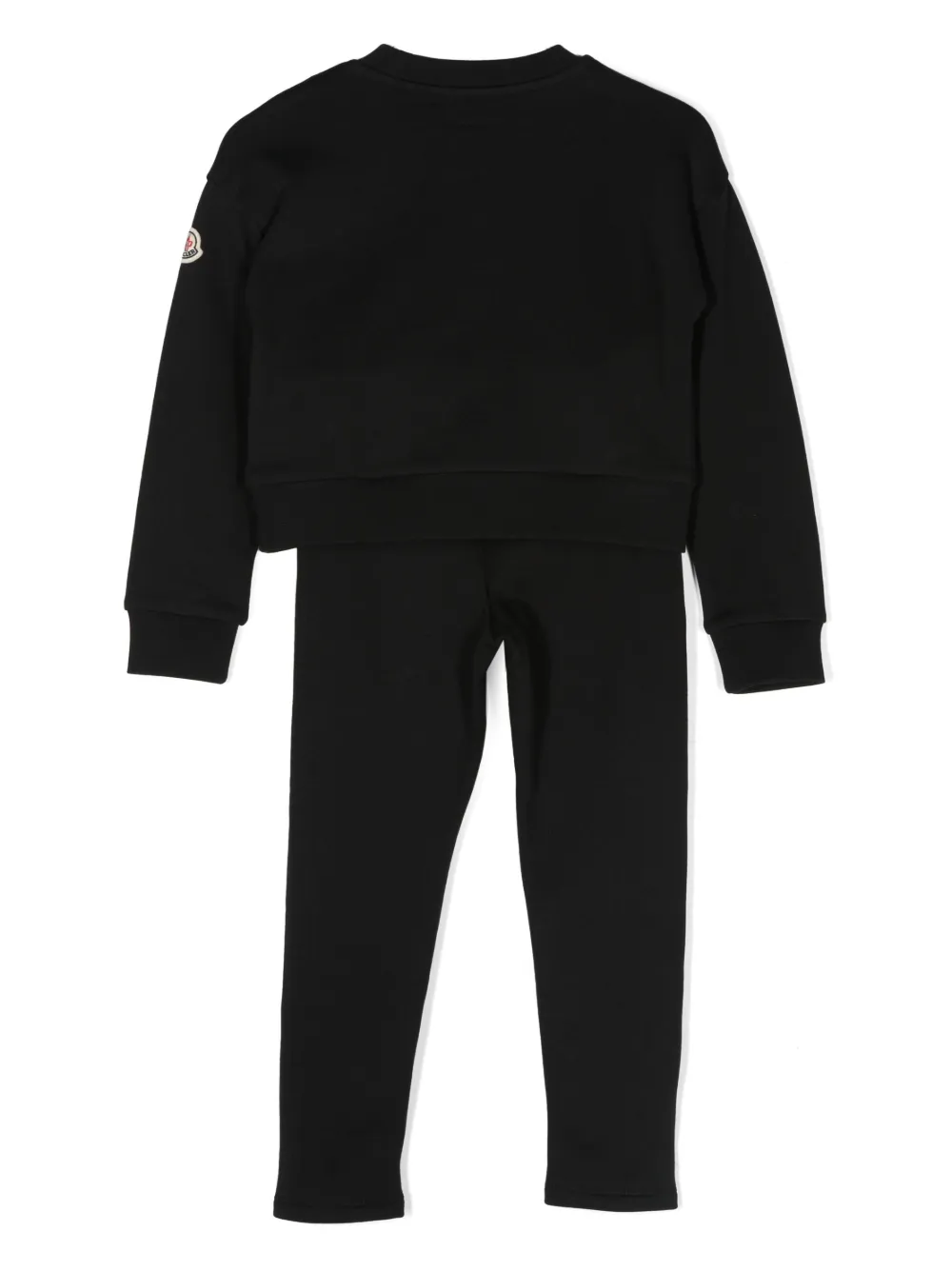 Moncler Enfant Trainingspak met geborduurd logo - Zwart
