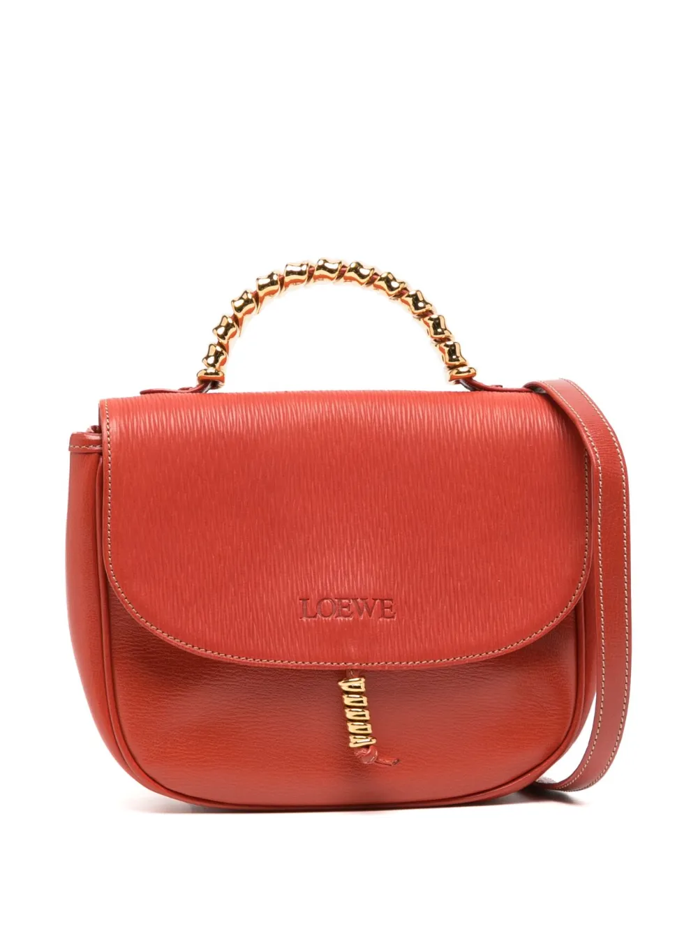Pre-owned Loewe 1990-2000s  Velazquez Two-way Handbag In Red