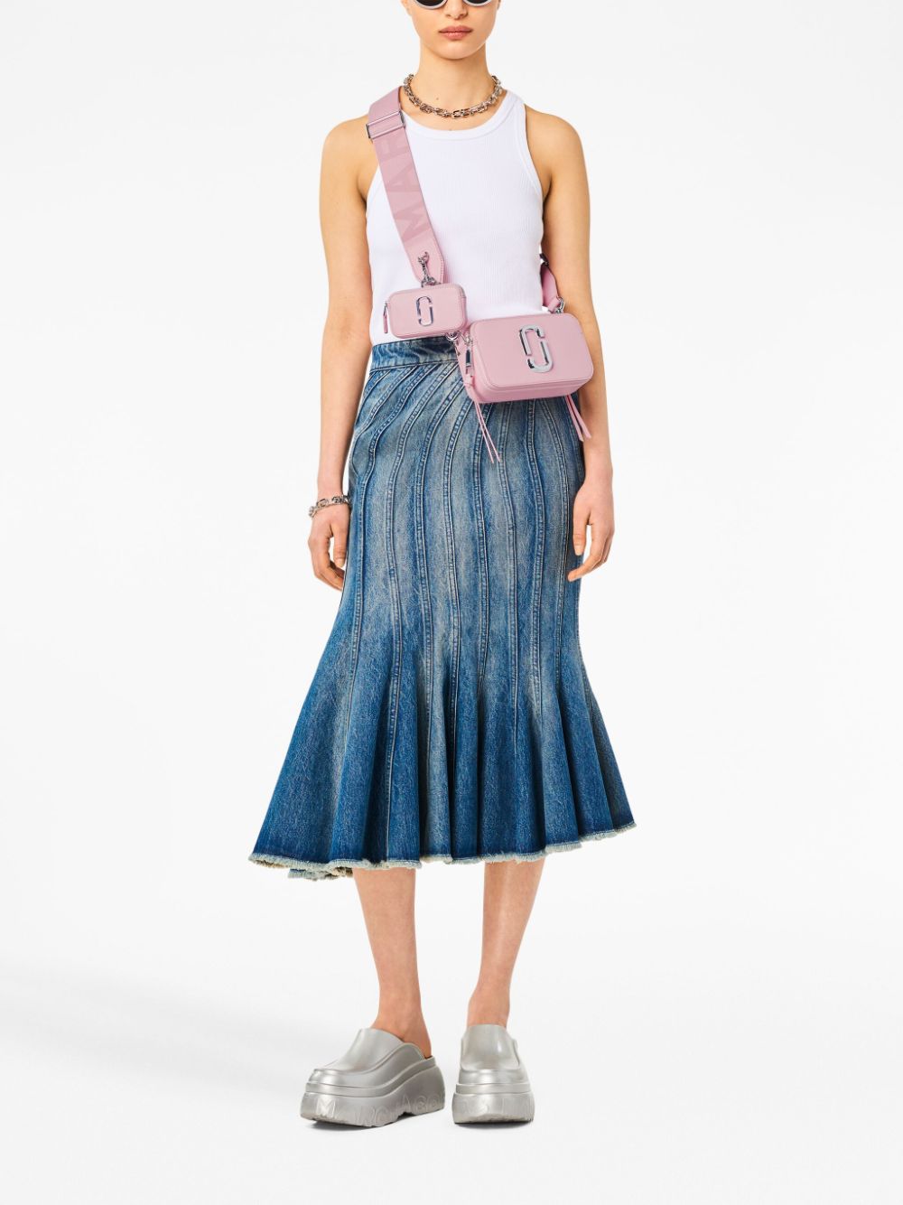 Snapshot of Marc Jacobs - Leather bag with toile print with