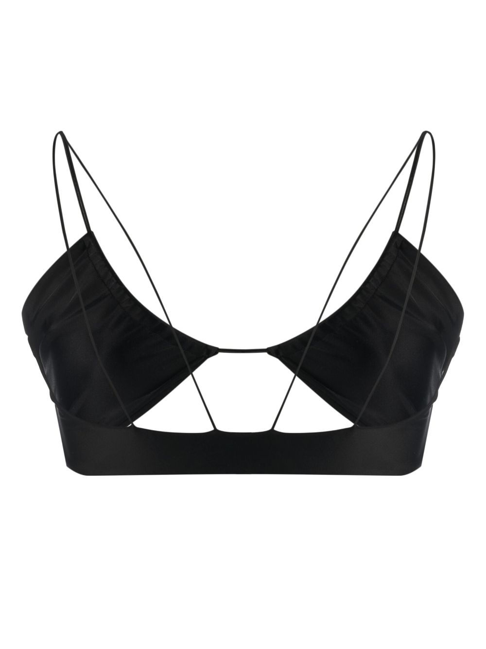 JADE Swim cut-out bikini top - Zwart