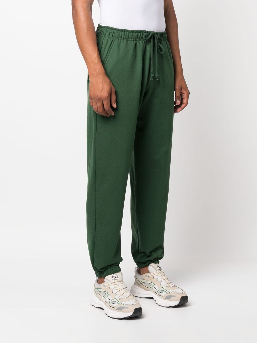Shop Paccbet Logo-embroidered Track Pants In Green