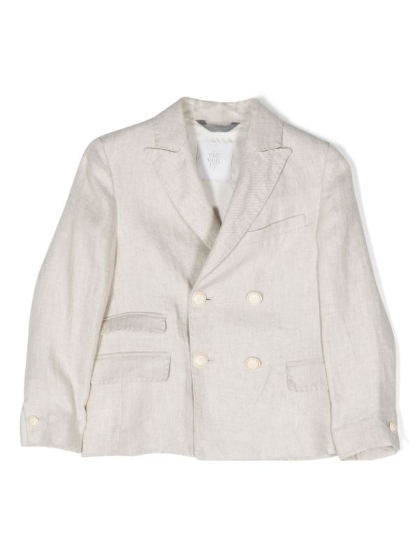 Kids hot sale linen blazer