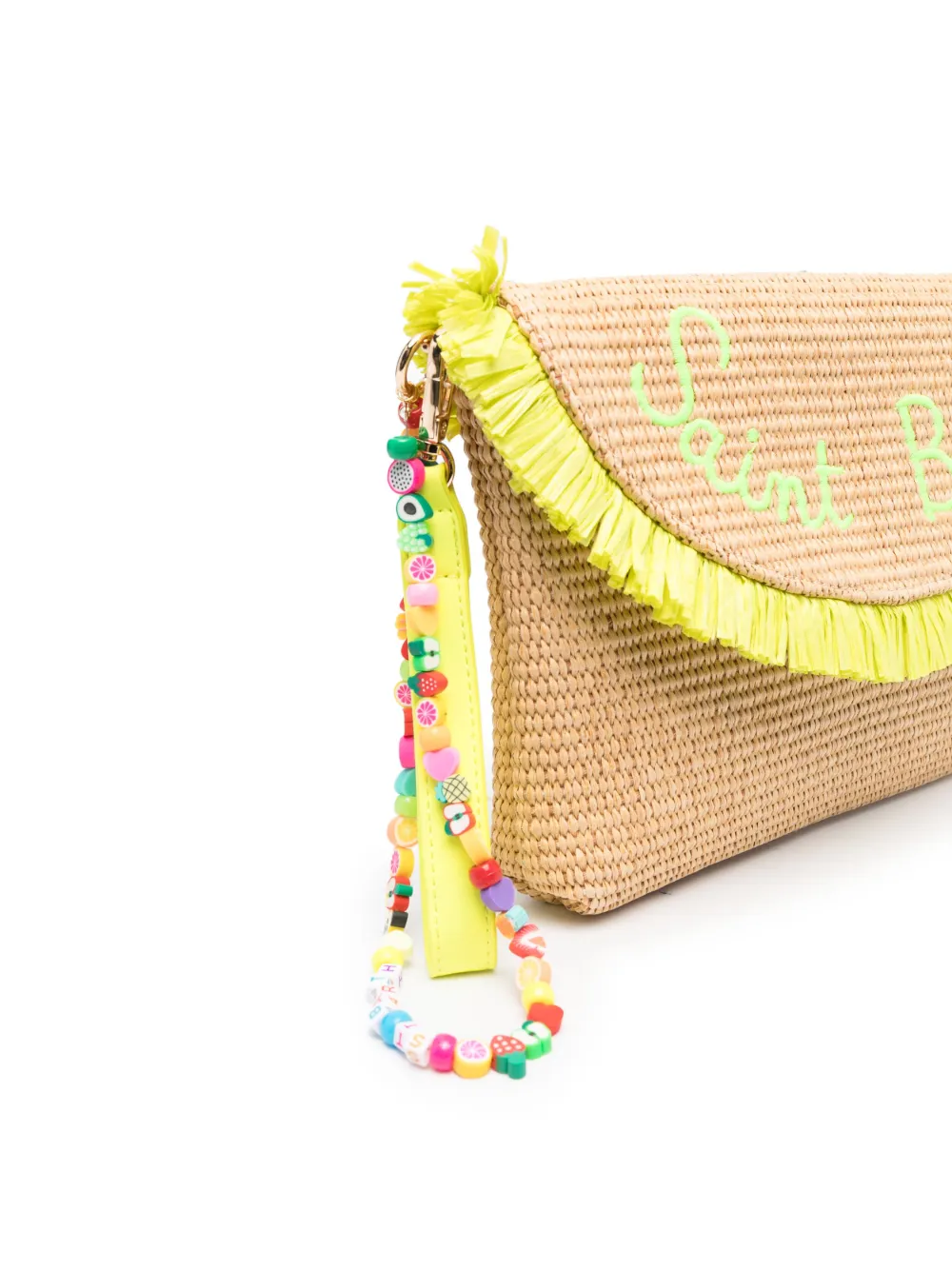 MC2 Saint Barth Kids straw clutch bag - Beige