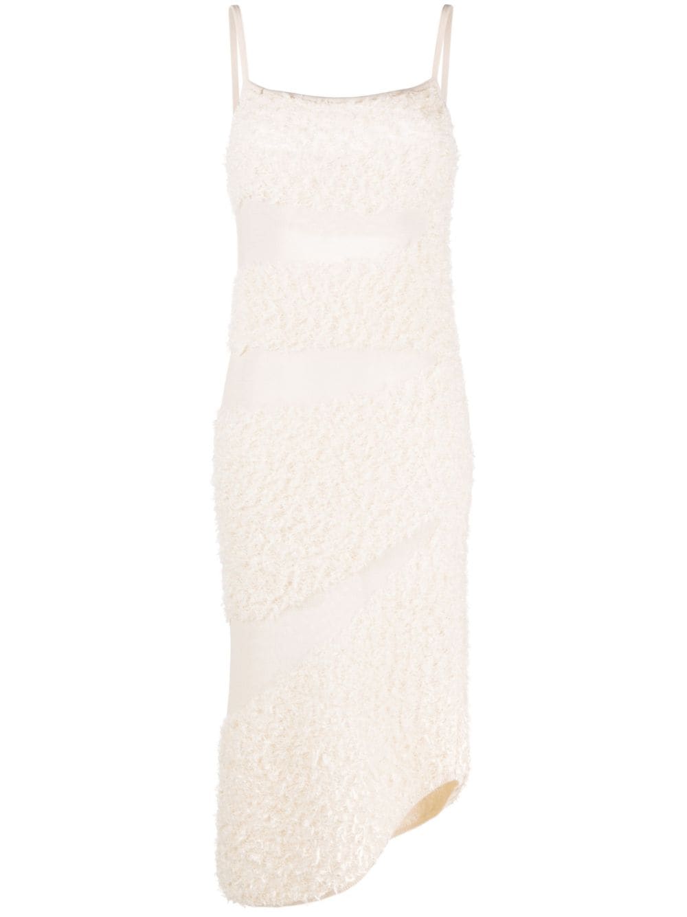 Dion Lee Monstera Knitted Midi Dress In Neutrals
