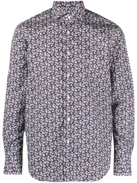 Xacus floral-print cotton shirt