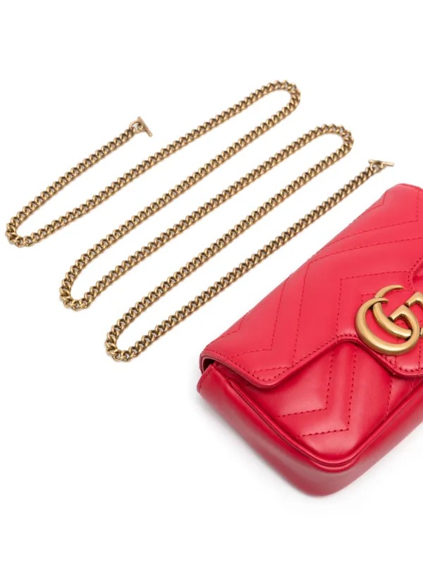 Gucci Interlocking G Marmont Mini Bag Red FARFETCH CA