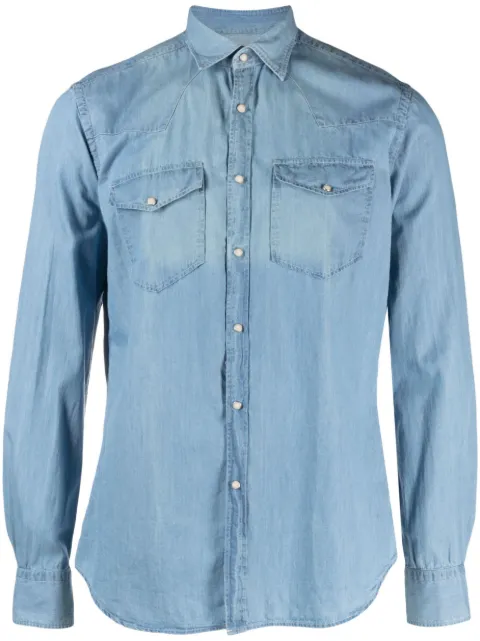 Xacus long-sleeve denim shirt