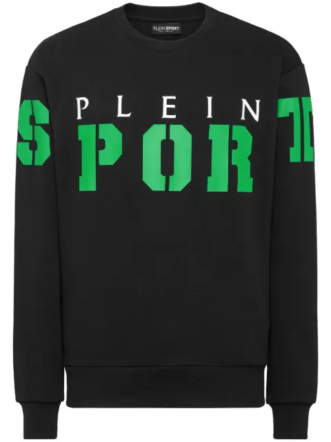 Plein Sport سويت شيرت قطن بطبعة شعار الماركة