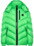 Plein Sport logo-patch puffer jacket - Green
