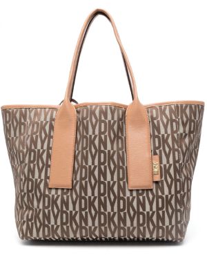 Buy DKNY Tan Carol Baguette Tote Bag for Women in KSA