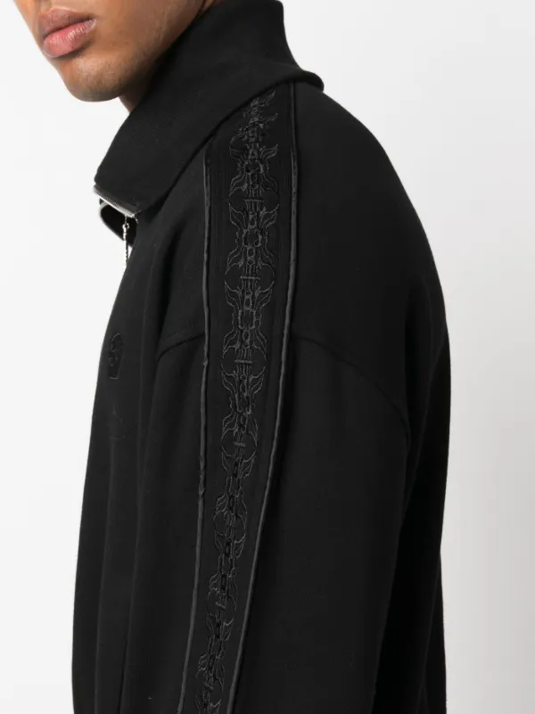 【関税込み】Youths in Balaclava スウェットシャツ Youths In Balaclava ジップアップ スウェットシャツ | ブラック