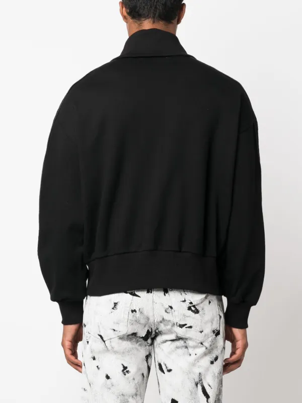 【関税込み】Youths in Balaclava スウェットシャツ Youths In Balaclava logo-embroidered zip-up Sweatshirt