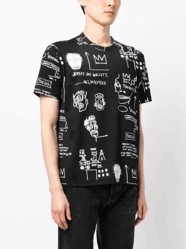 Junya Watanabe MAN x Basquiat graphic-print Cotton T-shirt - Farfetch