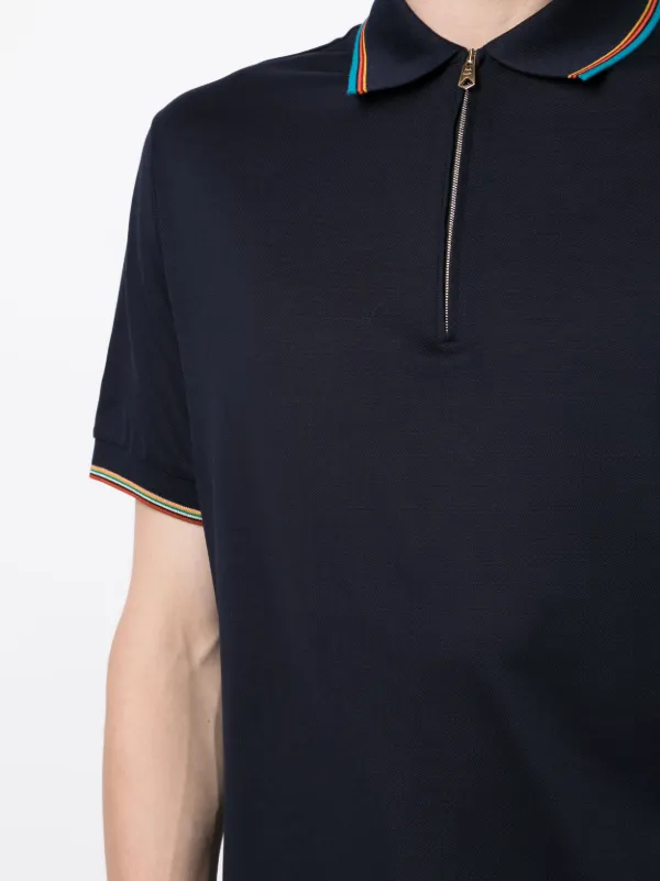 Paul Smith レインボーストライプ ポロシャツ | ブルー | FARFETCH JP