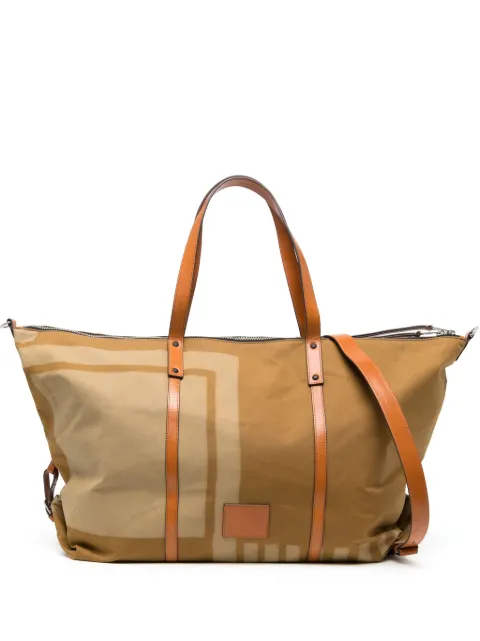 Paul Smith logo-patch canvas holdall bag