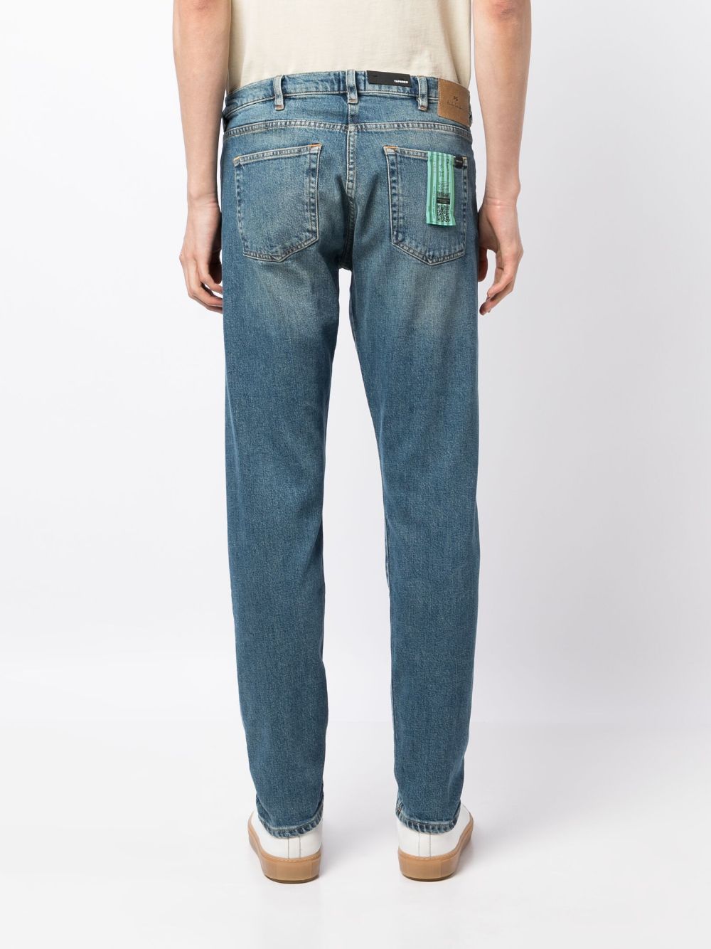 Shop Ps By Paul Smith Mid-rise Straight-leg Jeans In Blue